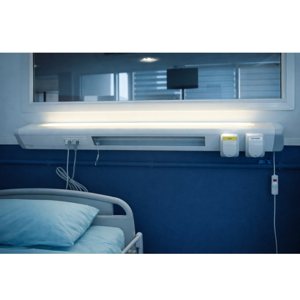 Illustration — installation de fluides médicaux Oxymed